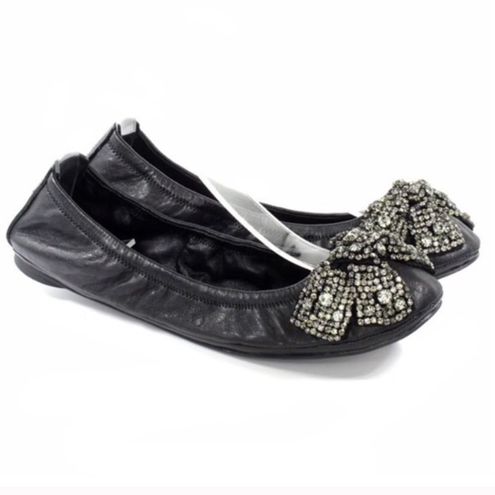 Tory Burch sequin bow flats
